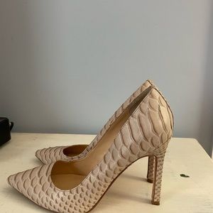 Size 7.5 Ivanka Trump Snakeskin Pumps